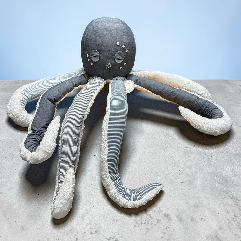 Brand New With Tags Pottery Barn Octopus Plush Stuffed Animal Kid Sea Life Ocean